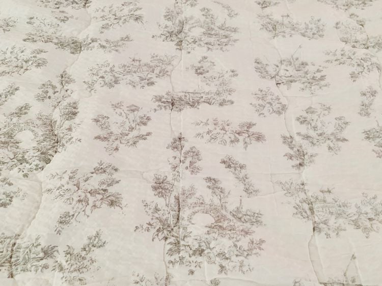 ผ้าห่ม (แบบบาง) ขนาด 5.5-6ฟุต สีขาวลายวินเทจมีระบาย (สภาพใหม่) มือสองสภาพดี สินค้าญี่ปุ่น-เกาหลีแท้ รูปที่ 3
