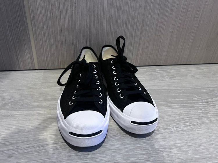 รองเท้าผ้าใบ ผ้า UK 8 | EU 42 | US 8.5 Converse Jack Purcell Cotton Ox สีดำ (มือสอง สภาพใหม่)