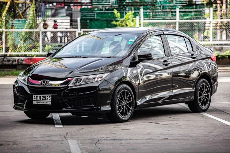 Honda City 2015 1.5 V CNG Sedan เบนซิน NGV เกียร์อัตโนมัติ ดำ