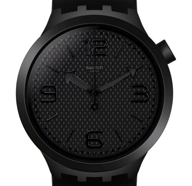 ดำ นาฬิกา  Swatch -BBBlack