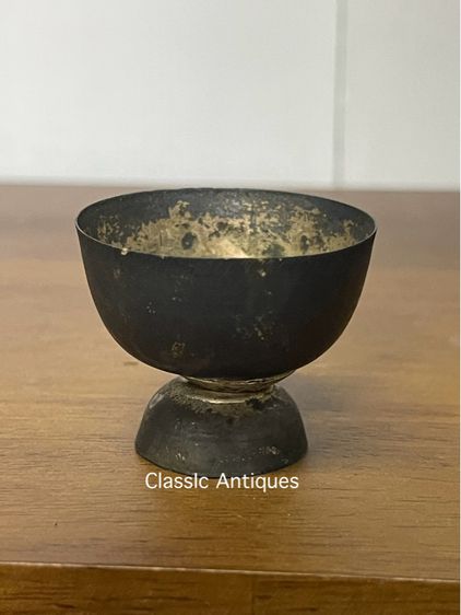 ขัน กะไหล่เงินจิ๋ว เก่าโบราณสะสมA1 รูปที่ 3