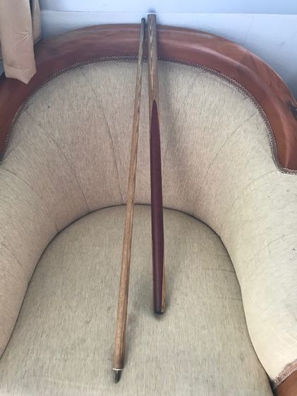 ขายไม้ สนุก 2 ท่อน  ไม้เก่างานสั่งทำ ไม้ลายสวย ศรตรงสวย ยาว 141 cm. รูปที่ 7