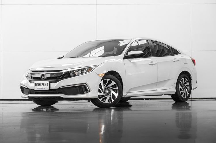 Honda Civic 2020 1.8 E i-VTEC Sedan เบนซิน ไม่ติดแก๊ส เกียร์อัตโนมัติ ขาว รูปที่ 3