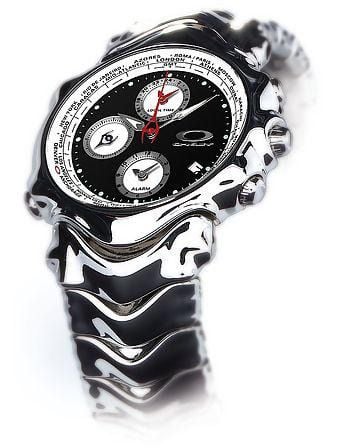 นาฬิกา Oakley GMT polished หน้าดำ