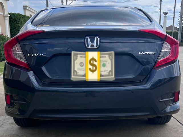 Honda Civic 2017 1.8 E i-VTEC Sedan เบนซิน ไม่ติดแก๊ส เกียร์อัตโนมัติ น้ำเงิน รูปที่ 2