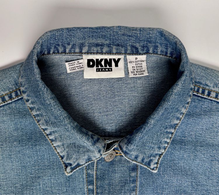 เสื้อแจ๊คเก็ตยีนส์ DKNY ของแท้ แบรนด์เนม USA รูปที่ 8