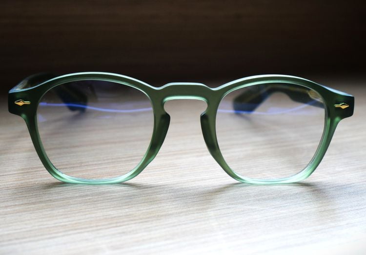อื่นๆ แว่นสายตา Retro Acetate Eyeglasses Frames GREEN Mens Women Glasses Optical 