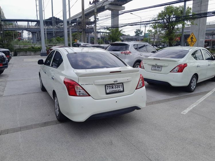 Nissan Almera 2018 1.2 ES Sedan เบนซิน ไม่ติดแก๊ส เกียร์อัตโนมัติ ขาว รูปที่ 3
