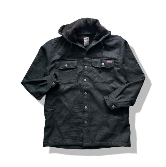 Dickies Over Shirt Y2K Button Up Hooded Workwear Jacket  รอบอก 44”