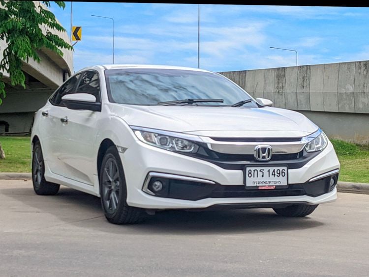 Honda Civic 2019 1.8 EL i-VTEC Sedan เบนซิน ไม่ติดแก๊ส เกียร์อัตโนมัติ ขาว รูปที่ 1