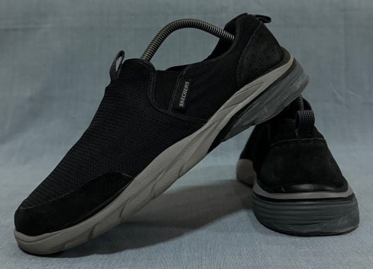รองเท้าผ้าใบ ผ้าใบ UK 8 | EU 42 | US 8.5 ดำ Skechers slip on Size41.5 ส่งฟรี