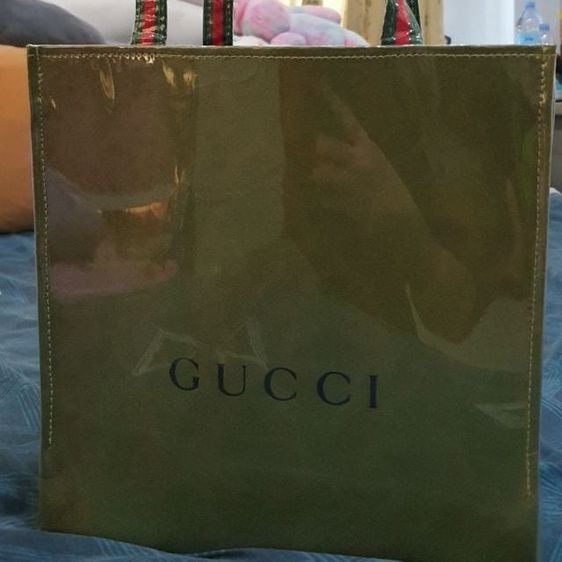 อื่นๆ หญิง เขียว กระเป๋าเคลือบ Gucci แท้ ขนาด 10" ค่ะ