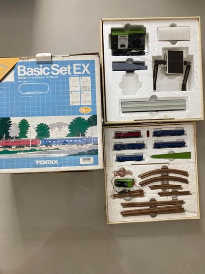 ชุดโมเดลรถไฟฟ้าชุดใหญ่ TOMIX Basic Set Excellent EX Big Dipper 90102 Made In Japan 