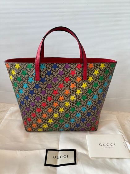 กระเป๋าGucci Stars mini Tote Handbag Bag รูปที่ 6