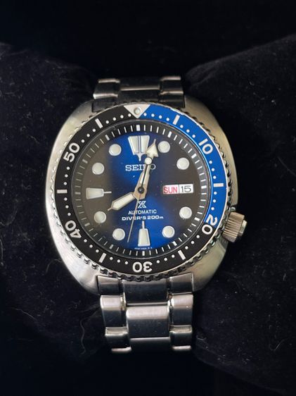 น้ำเงิน SEIKO SRPC25J1 Prospex Turtle Automatic Diver Deep Blue Japan Made Watch 