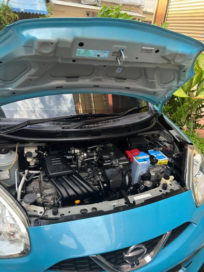 Nissan March 2017 1.2 E Sedan เบนซิน ไม่ติดแก๊ส เกียร์อัตโนมัติ ฟ้า รูปที่ 3