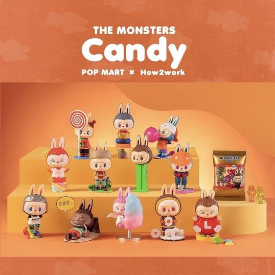 (พร้อมส่ง) POP MART Labubu The Monsters Candy series (12 กล่อง)