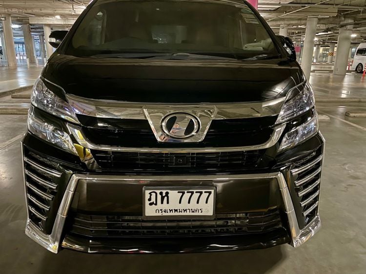 Toyota Vellfire 2019 2.5 เบนซิน ไม่ติดแก๊ส เกียร์อัตโนมัติ ดำ รูปที่ 3