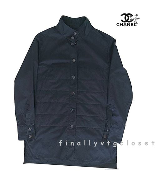 CHANEL IDENTIFICATION Black Shirt Made In France