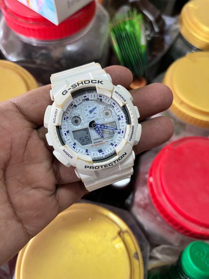 G-Shock นาฬิกา G Shock รุ่น GA 100 สีขาว มือ 2
