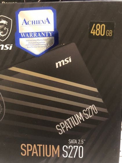 ขาย SSD MSI 480 GB ใหม่ ประกัน 3 ปี
