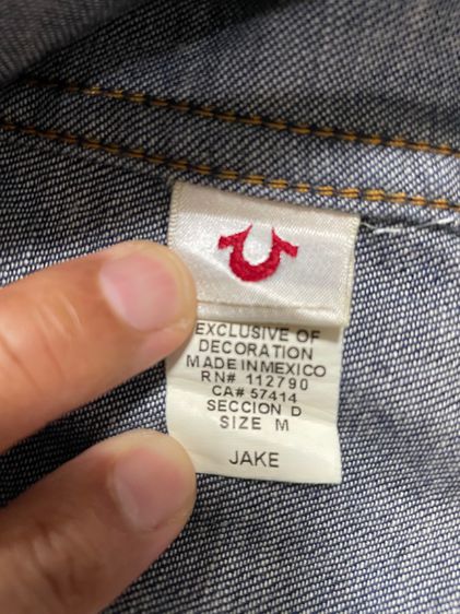เสื้อเชิ้ตยีนส์บาง TRUE RELIGION รูปที่ 9