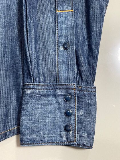 เสื้อเชิ้ตยีนส์บาง TRUE RELIGION รูปที่ 5