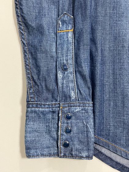 เสื้อเชิ้ตยีนส์บาง TRUE RELIGION รูปที่ 6