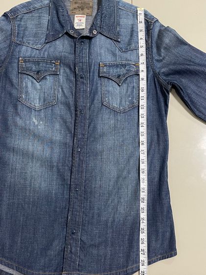 เสื้อเชิ้ตยีนส์บาง TRUE RELIGION รูปที่ 14