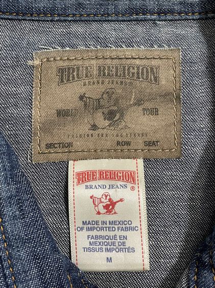 เสื้อเชิ้ตยีนส์บาง TRUE RELIGION รูปที่ 4