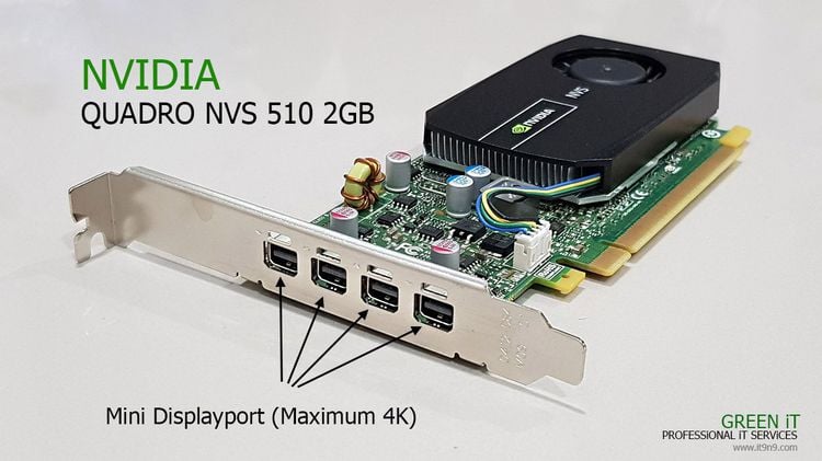 NVIDIA QUADRO NVS 510 2GB Nvidia Quadro P1000 4GB การ์ดจอ Multi Display Video Wall 4K 4จอ สบายๆ