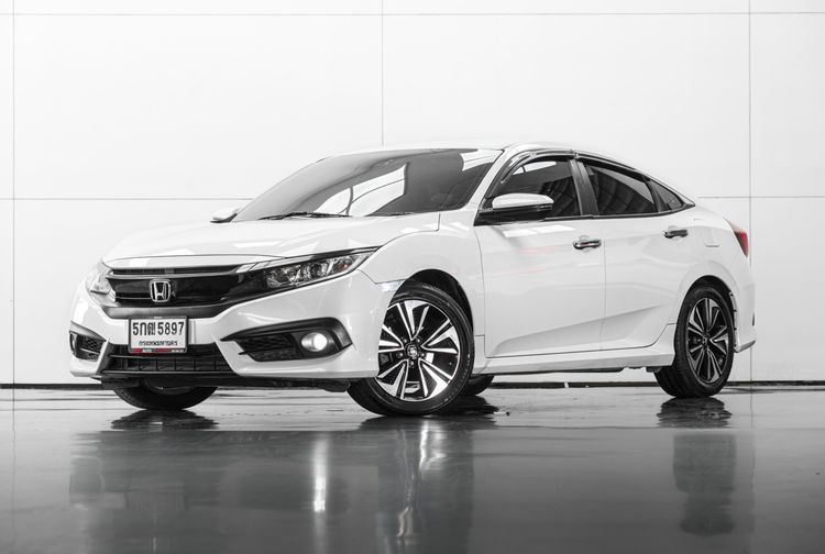 Honda Civic 2016 1.5 Turbo Sedan เบนซิน ไม่ติดแก๊ส เกียร์อัตโนมัติ ขาว รูปที่ 3