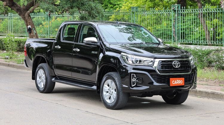 Toyota Hilux Revo 2019 2.4 Prerunner E Plus Pickup ดีเซล ไม่ติดแก๊ส เกียร์ธรรมดา ดำ