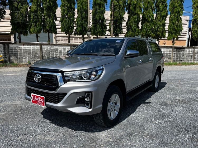 Toyota Hilux Revo 2019 2.4 E Plus 4WD Pickup ดีเซล ไม่ติดแก๊ส เกียร์ธรรมดา เทา
