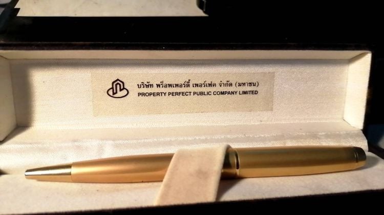 ปากกาดีไซน์/ผู้บริหาร เก็บใว้กว่า30ปีปากกาสีทองของ บ.พร็อพเพอร์ตี้ เพอร์เฟค มหาชน 5ร้อยโทร0813195660สะดวก