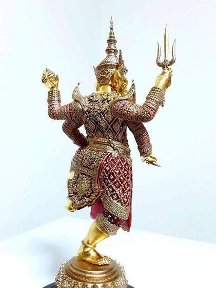 พระพิฆเนศเอกทันตะ เนื้อบรอนซ์ กายทอง สูง6นิ้ว 7นิ้วรวมฐาน สร้างเพียง79องค์ หมายเลขที่๑๑ รูปที่ 9