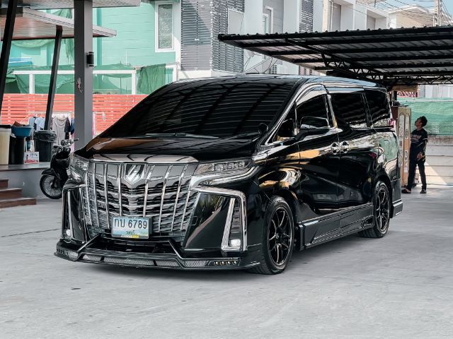 Toyota Alphard 2019 2.5 Van เบนซิน ไม่ติดแก๊ส เกียร์อัตโนมัติ ดำ รูปที่ 2