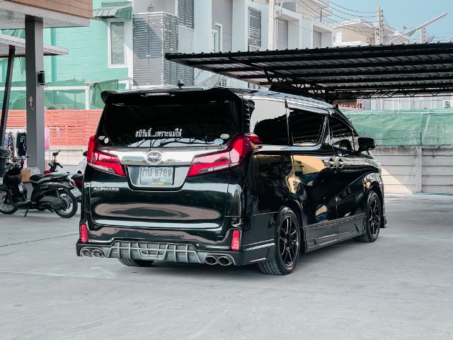 Toyota Alphard 2019 2.5 Van เบนซิน ไม่ติดแก๊ส เกียร์อัตโนมัติ ดำ รูปที่ 3