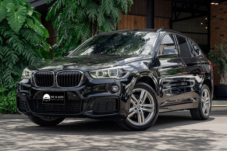 BMW X1 2019 2.0 sDrive18d M Sport Utility-car ดีเซล ไม่ติดแก๊ส เกียร์อัตโนมัติ ดำ