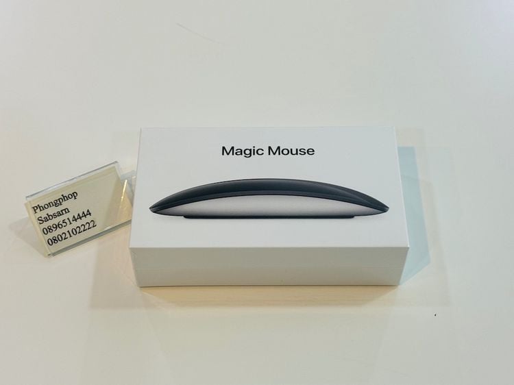 เม้าส์ และคีย์บอร์ด Magic mouse2  สีดำ ของใหม่ ศูนย์ไทย ประกันศูนย์ 1 ปี