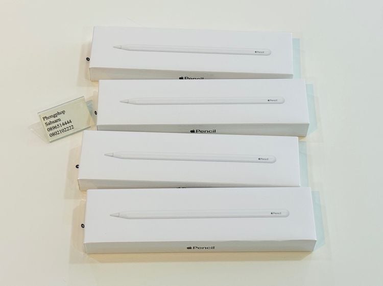 Apple Pencil 2 สำหรับ iPadPro gen3  gen 4 ของใหม่  ประกันศูนย์ไทย 1 ปี 3490 บาท 