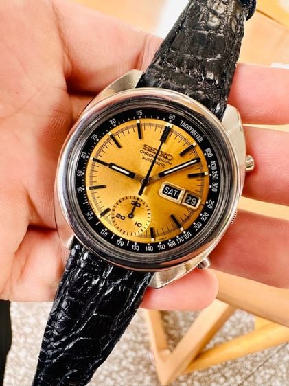 ทอง ขายนาฬิกา RARE SEIKO Speed-Timer CHRONOGRAPH AUTOMATIC CAL.6139B 21 JEWELS JAPAN MADE
