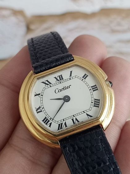 นาฬิกา Cartier Eclipse  ManSize 18k GOLD ELECTROPLATED 