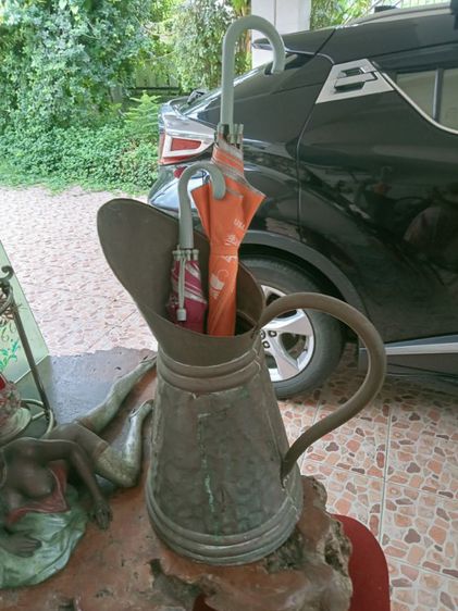 งานอังกฤษ..ถังทองแดงลายนูนใส่ของใช้ขนาดใหญ่เก่าโบราณ รูปที่ 8