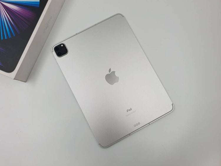 Apple 128 GB 🐧 iPad Pro(11) Gen3 M1 128GB Wifi+Cellular Silver 🐧 🍧 มาแล้ว❗️ iPad Pro 11 M1 แบต92 สภาพดี ครบกล่อง❗️🍧