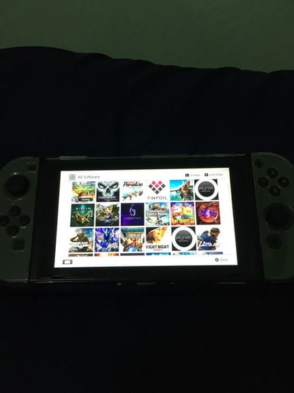 เครื่องเกมส์นินเทนโด เชื่อมต่อไร้สายได้ Nintendo switch v.1 รหัสเขียวแปลง256gb