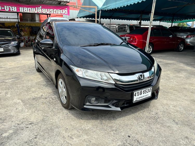 Honda City 2015 1.5 V Plus i-VTEC Sedan เบนซิน ไม่ติดแก๊ส เกียร์อัตโนมัติ ดำ รูปที่ 3