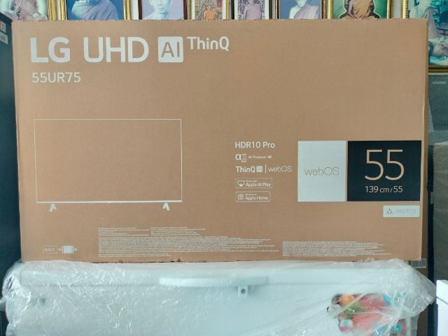 ชุดโฮมเธียเตอร์ ลำโพงขนาดใหญ่ smart TV LG 4K 55 นิ้วเป็นสินค้าใหม่ยังไม่ผ่านการใช้งานประกันศูนย์ LG ราคา 8990 บาท