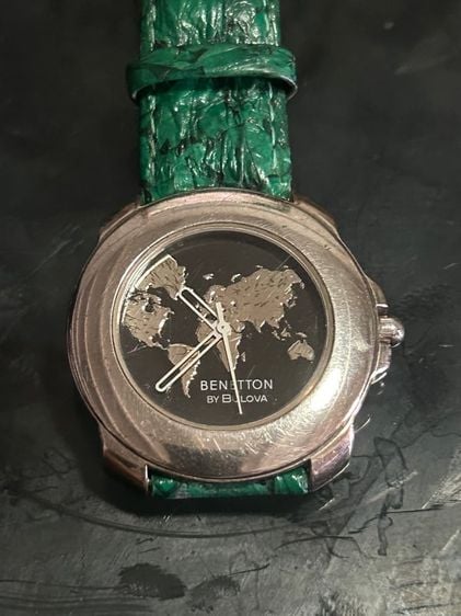 สแตนเลส เงิน นาฬิกา BENETTON By BULOVA Swiss Made   