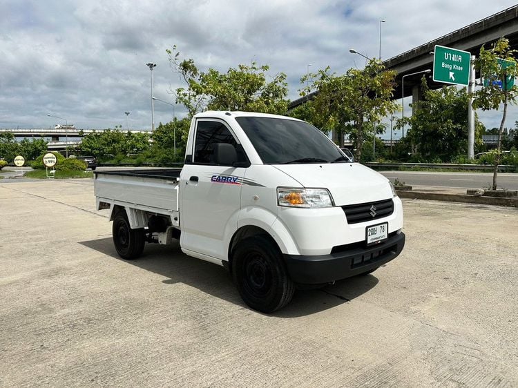 Suzuki Carry 2018 1.6 Pickup เบนซิน ไม่ติดแก๊ส เกียร์ธรรมดา ขาว